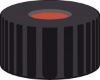Picture of Screw closure, N 9, PP, black, center hole, Red Rubber/FEP colorless, 1.0 mm  702080 