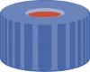 Picture of Screw closure, N 9, PP, blue, center hole, Red Rubber/FEP colorless, 1.0 mm  702732 