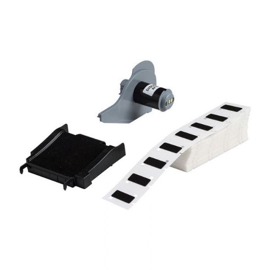 Picture of BMP71 B-593 Raised Panel Rectangular Labels,M71EP-171-593-BK,  ( was 115057)  174685