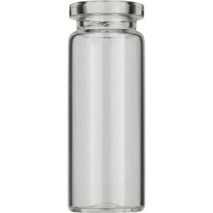 Picture of Crimp neck vial, N 20, 20.5x54.5 mm, 10.0 mL, flat bottom, flat neck, clear  70205.36