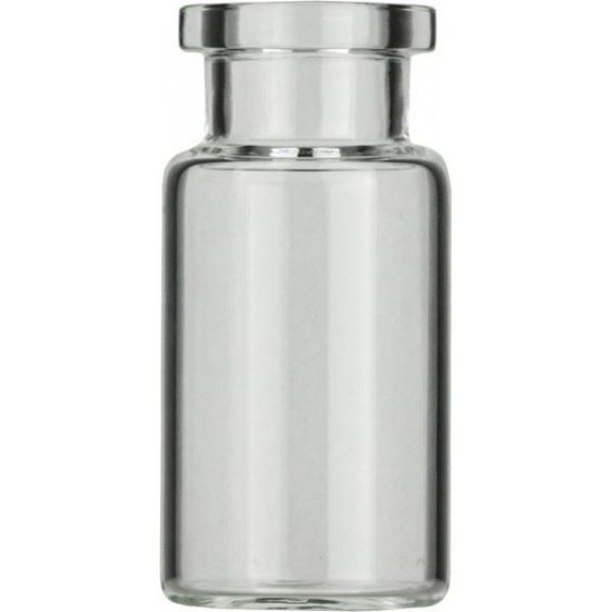 Picture of Crimp neck vial, N 20, 22.5x46.0 mm, 10.0 mL, flat bottom, flat neck, clear  702918