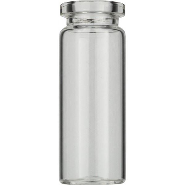 Crimp neck vial, N 20, 23.25x75.5 mm, 20.0 mL, flat bottom, flat neck, clear 70206.36