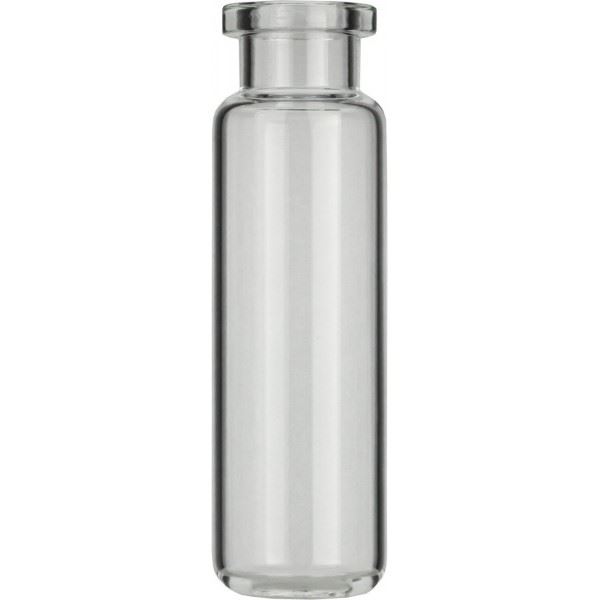Crimp neck vial, N 20, 22.5x75.5 mm, 20.0 mL, rounded bottom, flat neck, clear  702263