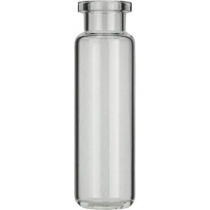 Picture of Crimp neck vial, N 20, 22.5x75.5 mm, 20.0 mL, rounded bottom, flat neck, clear  702263