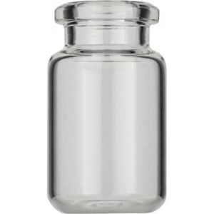 Picture of Crimp neck vial, N 20, 22.0x38.25 mm, 6.0 mL, rounded bottom, bev. neck, clear 702917 