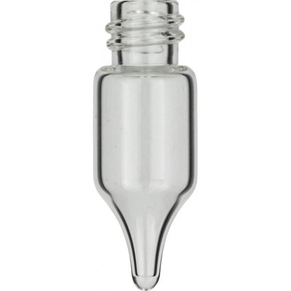 Screw neck vial, N 8, 11.6x32.0 mm, 1.1 mL, conical, clear 702860 