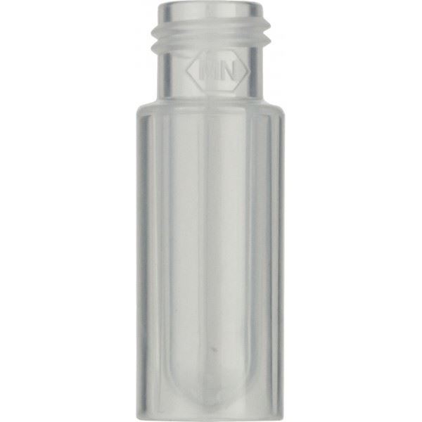 Screw neck vial, N 9, 11.6x32.0 mm, 0.7 mL, round bottom insert, PP tr.  702010