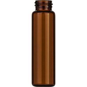 Picture of Screw neck vial, N 15, 18.5x66.0 mm, 12.0 mL, flat bottom, amber  702097