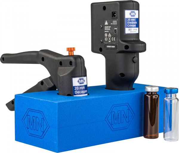 Rack for two ergonomic or electronic crimping tools 735509