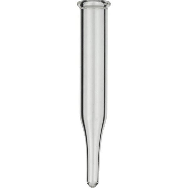Micro-insert, N 13, 6.0x40.0 mm, 0.3 mL, conical, spring 702974 req., clear 702972 