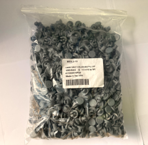 Picture of 13mm Gray Chlorobutyl Lyophilization Stopper - 2 Prong 5001L2-13