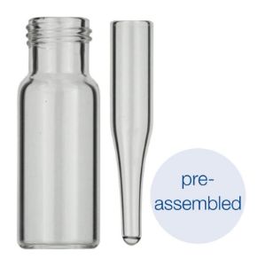 Picture of Pre-assembled: Screw neck vial, N 9 (702282) with assembled conical insert (702813)  702177
