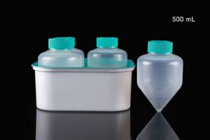 Picture of 500 mL PP Centrifuge Tubes with Plug Seal Cap, Racked, Sterile，6/pk, 24/cs 623002