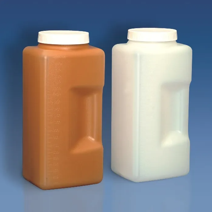 GRADUATED RECTANGULAR BOTTLE HDPE 2 lt : Orange KAR480