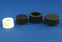 15-425mm Solid Top, White Polypropylene Cap Unlined 5320-15W
