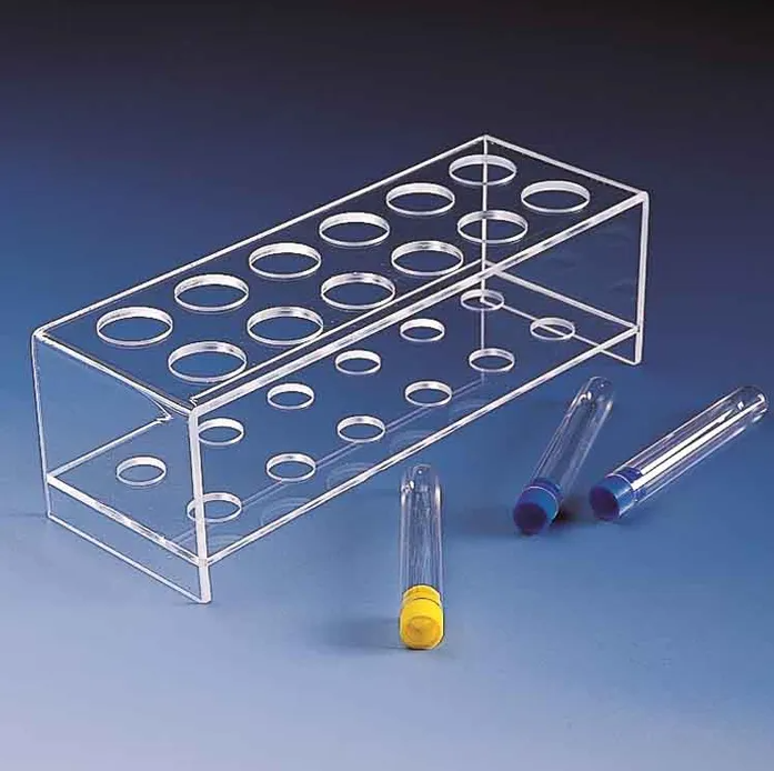 TEST TUBE RACK PMMA 12 place KAR889