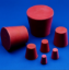 Picture of CONICAL STOPPERS - Red Rubber - Solid 9 x 6 mm KAR1129