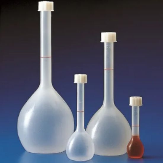 Picture of VOLUMETRIC FLASKS PP 250 ml WITH SCREW CAP KAR1433