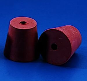 Picture of CONICAL STOPPERS Red Rubber 13 x 10 mm dia. KAR3821
