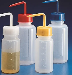 GRAD. WIDE MOUTH WASH BOTTLES PE - * Red * * Red * KAR1637/10