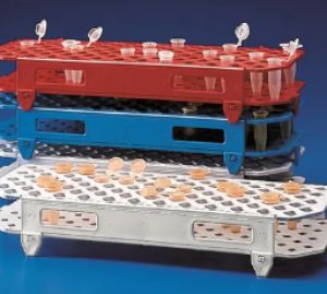 Picture of MICROCENTRIFUGE TUBE RACKS PP - * Red * 100 place * Red * KAR563/10