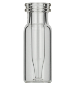 Picture of Snap ring/crimp neck vial, N 11, 11.6x32.0 mm, clear, with integr. 0.2 mL insert