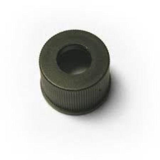 Picture of 8-425mm Black, Polypropylene Large Open Hole Cap with Flange 5310-08(100)