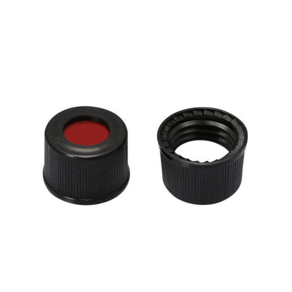 15mm Black cap Red PTFE/Sil, MSVC15SBS