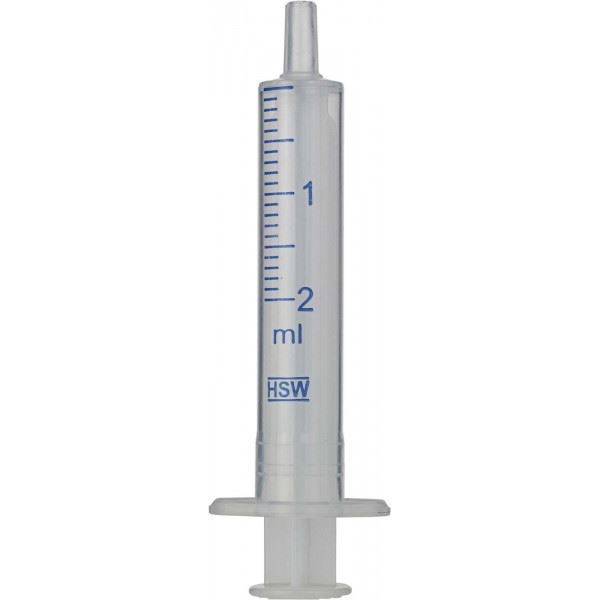 Disposable syringe, Luer tip,  2 mL 729100