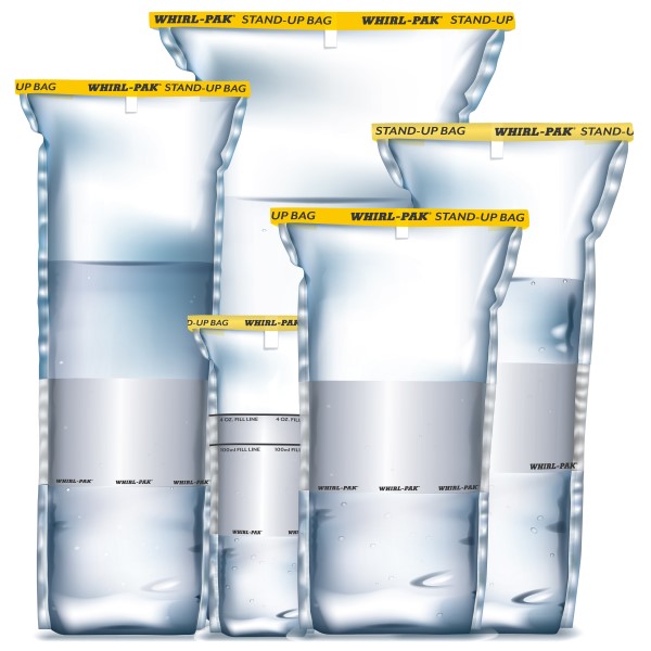 Whirl-Pak Stand up Bag 118ml, 4oz Box of 500 B01364WA