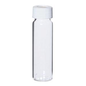Picture of Precleaned - 60mL Clear Vial, 24-400mm Solid Top White Polypropylene Closure, PTFE Lined ,pk 72,  9-129-2