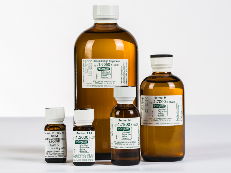 Refractive index oil, set of 6 – 18606 HD-6-70