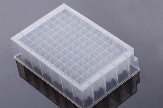 Picture of 2.2 mL 96-Well Deep Well Plate, I-Shaped, U-Bottom, Square Well, Non-Sterile, 5/pk, 50/cs , 503711