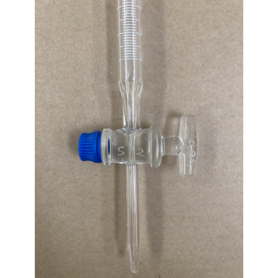 Picture of Burette, Shellbach, 25ml, 0.1ml graduations, straight stopcock, MS GB25