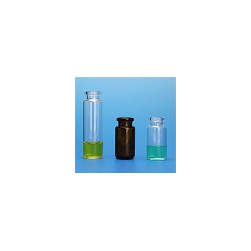 10mL Amber Headspace Vial, 23x46mm (for CTC PAL), Beveled Bottom, 20mm Beveled Crimp Top 31020A-2346A