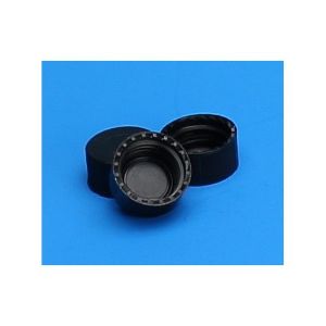 Picture of 24-400mm Black Top Hat™ [Patented] Closure, Assembled with PTFE/Silicone Septa 812550TTH-24