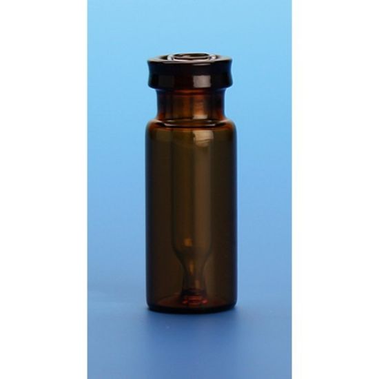 Picture of 300µL Amber Interlocked™ Vial/Insert Snap Seal™, 12x32mm, 11mm Crimp with White Marking Spot [Patented] 321SSM-1232A