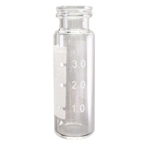 Picture of 4.0mL Clear Vial, 15x45mm, with White Graduated Spot, 13mm Crimp/Snap Ring™ 34013SE-1545
