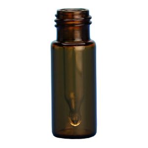 Picture of Amber Step 10-425mm Threaded Vial, 12x32mm, w/300µL Glass Insert 80210-1232A