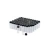 Picture of Clear 10-425mm Threaded Vial, 12x32mm, Black Polypropylene Cap, PTFE/Red Rubber Septa, 0.040" 804040T-1232
