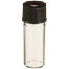Picture of Clear 10-425mm Threaded Vial, 12x32mm, Black Polypropylene Cap, Red PTFE/Silicone/PTFE Septa, 0.040" 804060T-1232