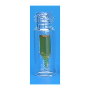 Picture of Clear Step 10-425mm Threaded Vial, 12x32mm, w/300µL Glass Insert 80210-1232