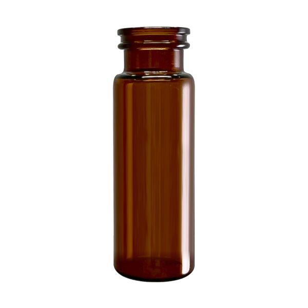 Silanized - 4.0mL Amber Vial, 15x45mm, 13mm Crimp/Snap Ring™ 34013S-15AZ