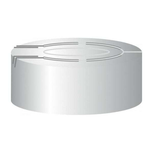 Crimp closure, N 20, alu., complete tear off, Silicone white/PTFE beige, 3.0 mm 702839