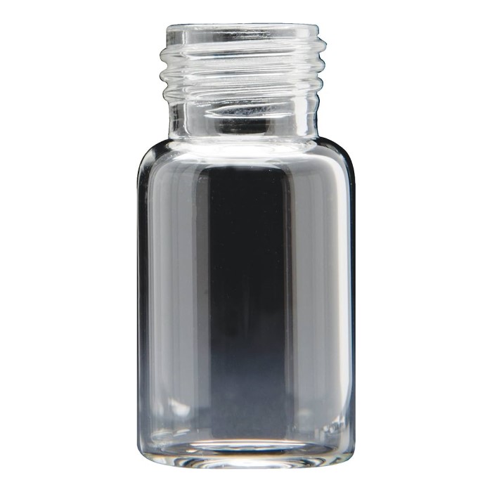 20mL Clear Flat Bottom Headspace Vial, 23x75mm, 18mm Thread, 320018F-2375