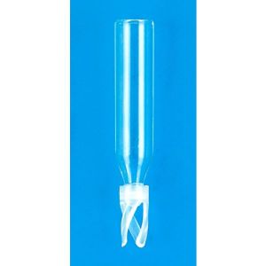 Picture of Silanized - 250µL Glass Big Mouth Conical Limited Volume Insert, 6x29mm, Pulled Point Interior, w/Bottom Spring, 425BSFT-629Z