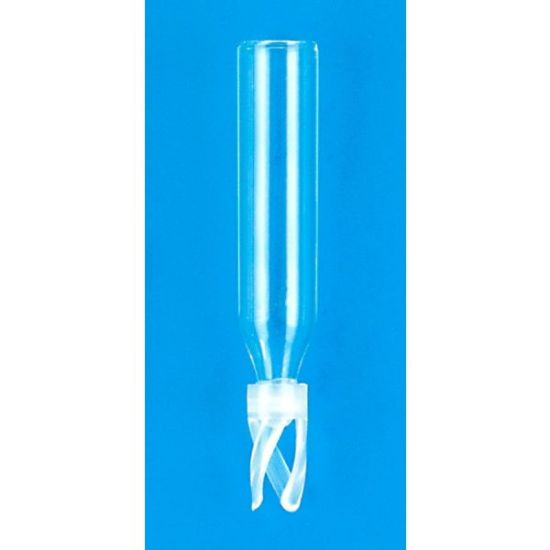 Picture of Silanized - 250µL Glass Big Mouth Conical Limited Volume Insert, 6x29mm, Pulled Point Interior, w/Bottom Spring, 425BSFT-629Z