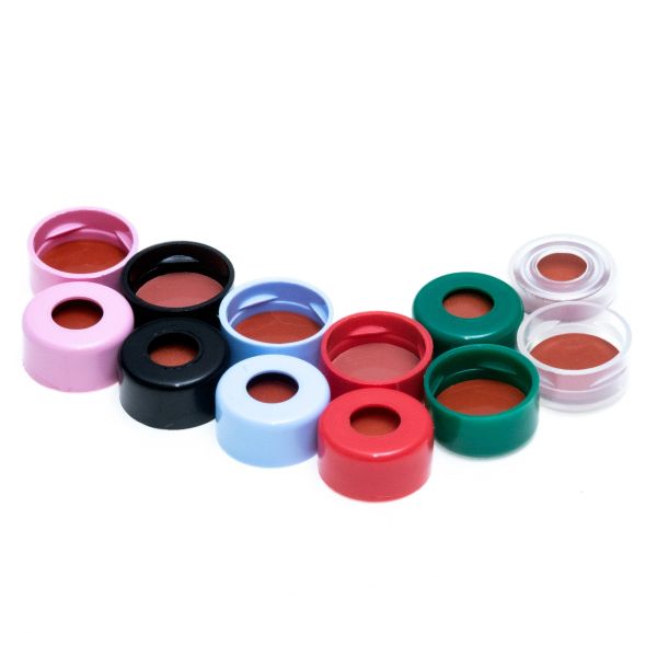 11mm Orange Snap Cap, PTFE/Butyl Rubber Lined, 5240-11O