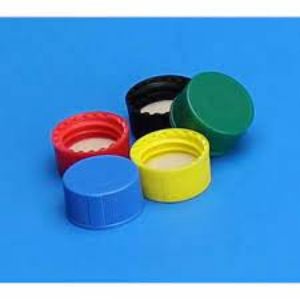 Picture of 9mm Solid Top R.A.M.™, Ribbed Green Polypropylene Cap Unlined, 5320-09G