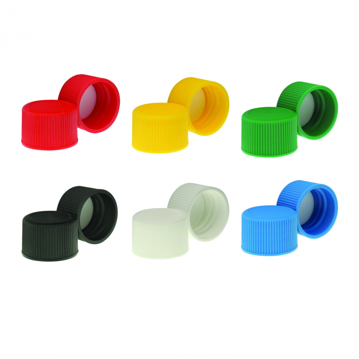 8-425mm Solid Top, Yellow Polypropylene Cap, PTFE/F217 Lined 5360-08Y